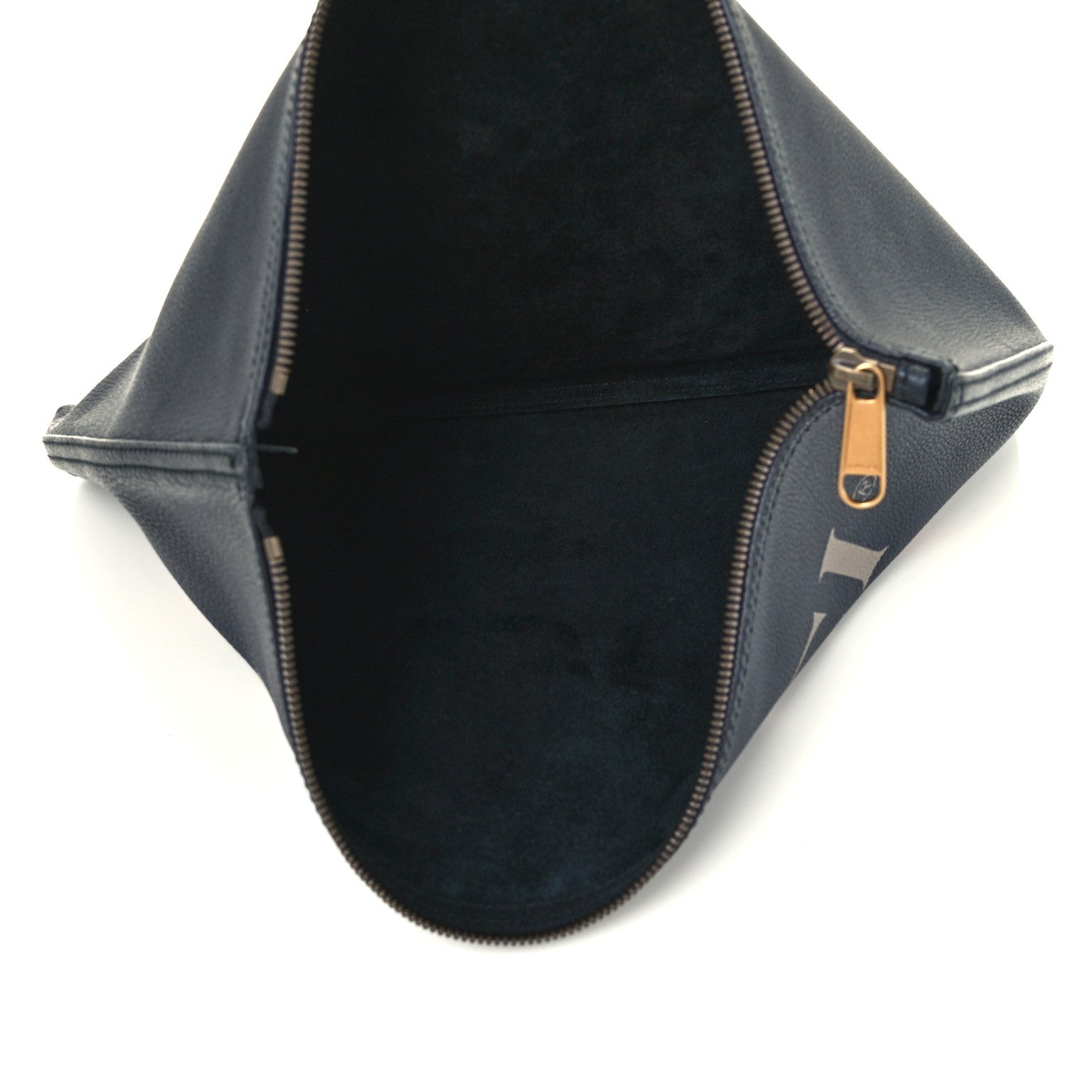 Gucci Pebbled Calfskin Large Logo Portfolio Clutch Black 5 of 11