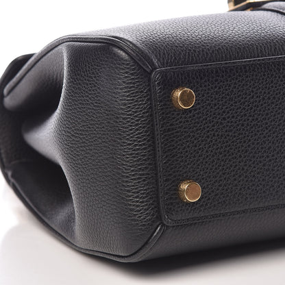 Celine Grained Calfskin Small 16 Top Handle Bag Black 11 of 12