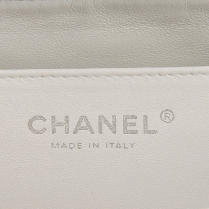 Chanel Caviar Quilted Jumbo Single Flap White 7 of 7