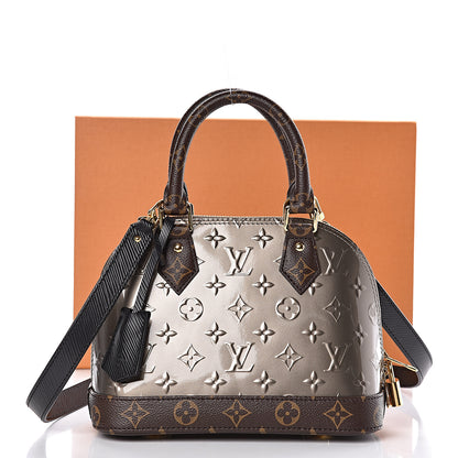 Louis Vuitton Vernis Epi Monogram Alma BB Champagne Metallise 10 of 10