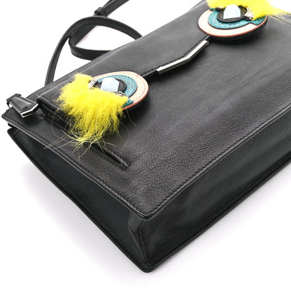 Fendi Vitello Dolce Fox Elaphe Ayers Hypnoteyes Min 2Jours Pouch Black Giallo Multicolor 13 of 15