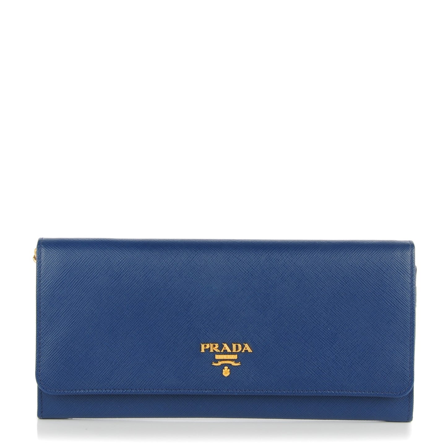 Saffiano Metal Oro Chain Wallet Bleuette