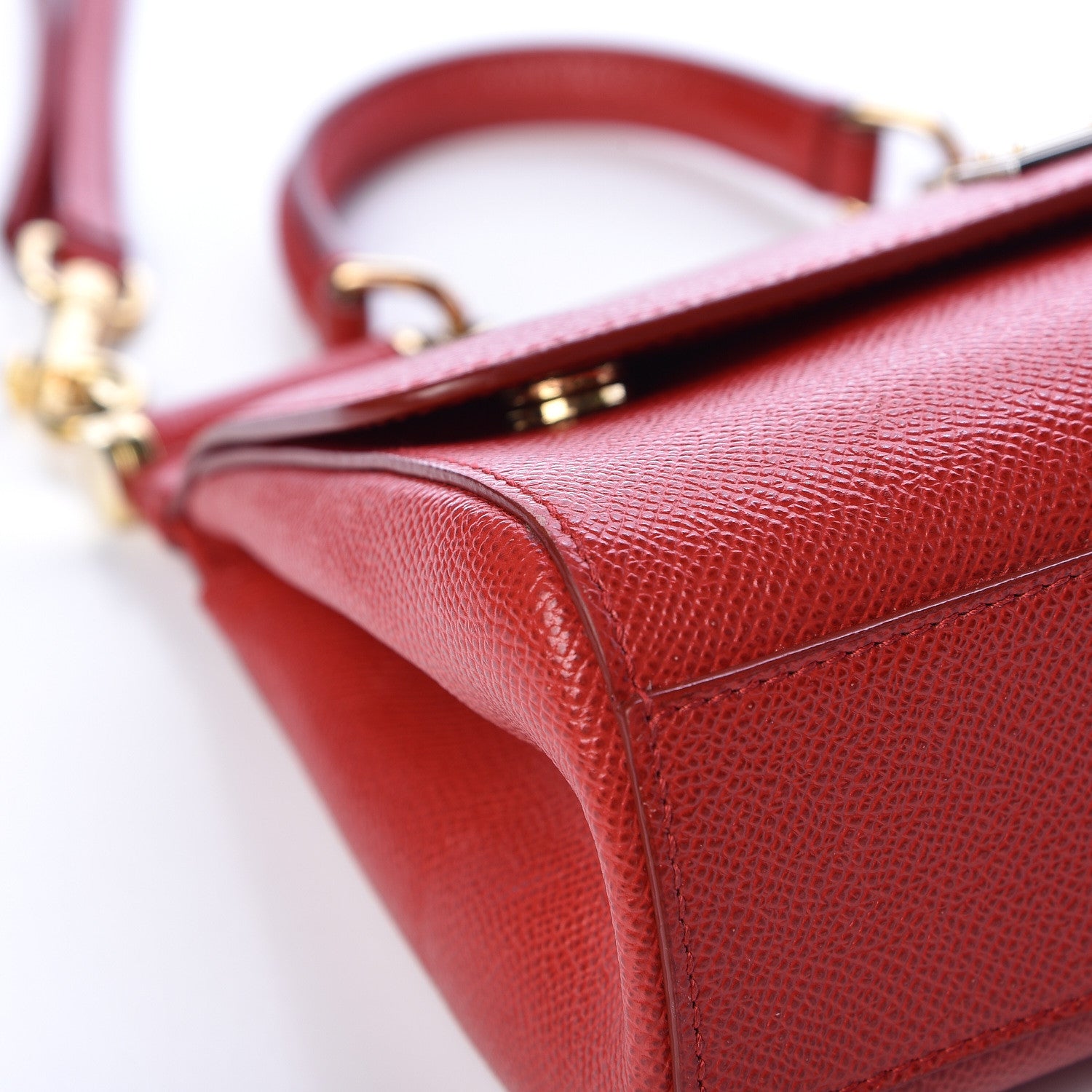 Dolce & Gabbana Dauphine Small Miss Sicily Satchel Dark Red 7 of 11