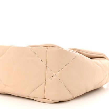 Chanel Lambskin Quilted Medium Chanel 19 Flap Beige 10 of 11