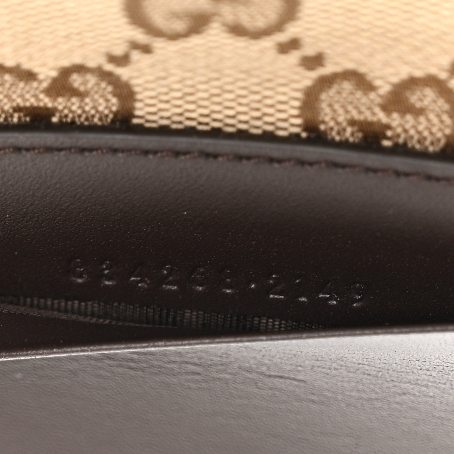 Gucci GG Supreme Monogram Calfskin Mini Crossbody Bag Beige Ebony New Acero 7 of 11