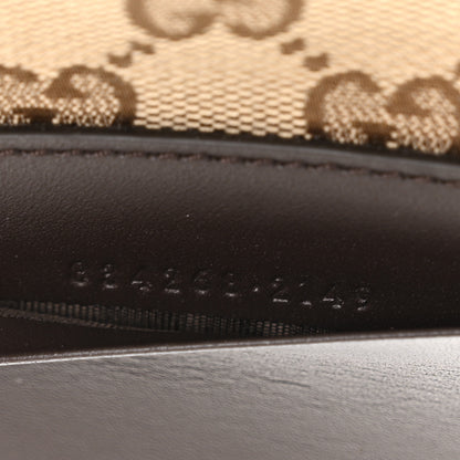 Gucci GG Supreme Monogram Calfskin Mini Crossbody Bag Beige Ebony New Acero 7 of 11