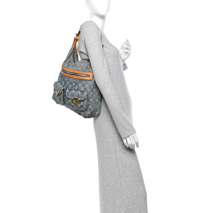 Louis Vuitton Denim Baggy GM Blue 2 of 10