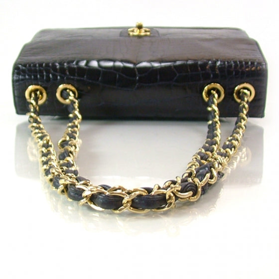 Alligator Jumbo Classic Flap Black