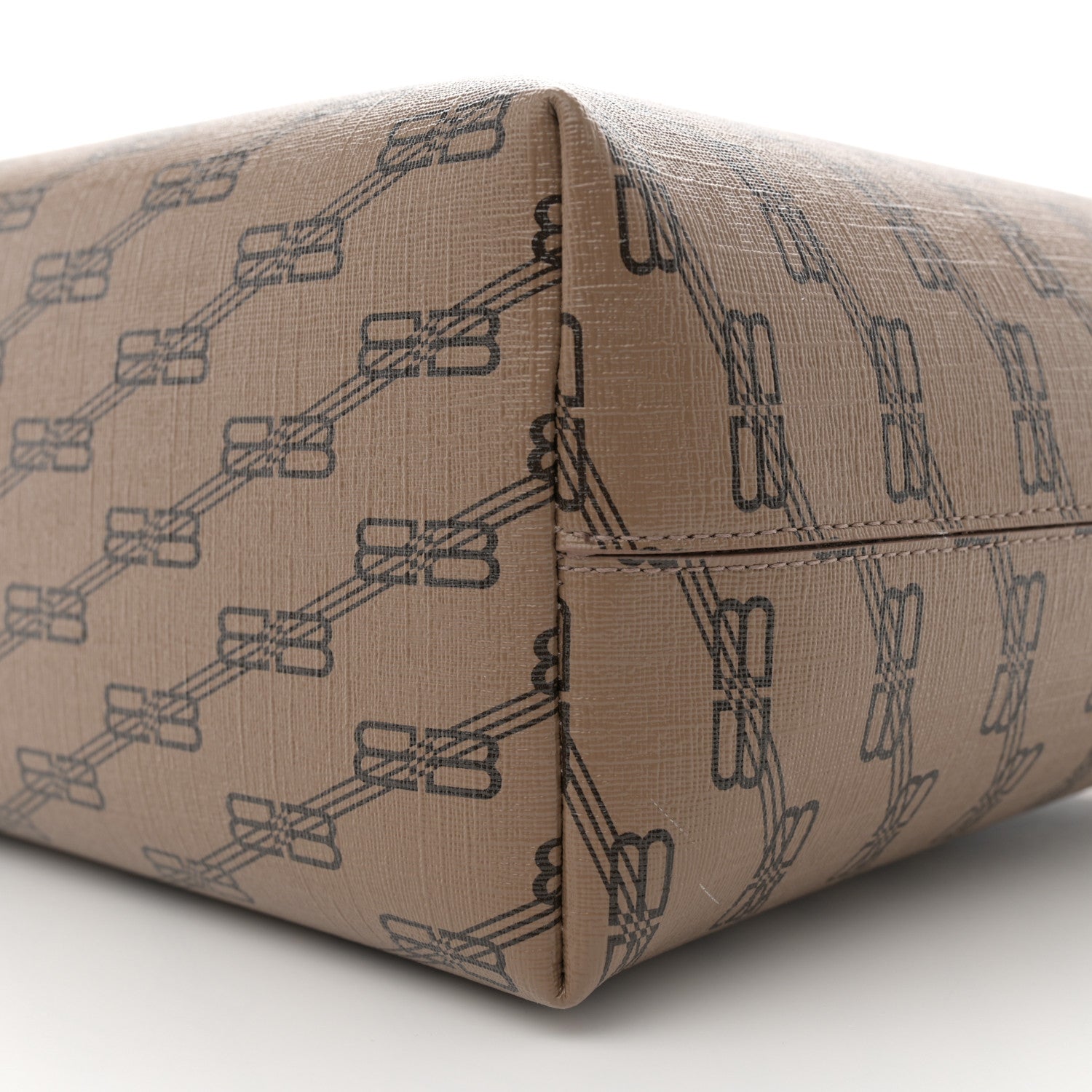 Balenciaga Coated Canvas BB Monogram Medium Signature East West Shopper Bag Beige Brown 10 of 11