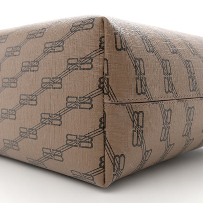 Balenciaga Coated Canvas BB Monogram Medium Signature East West Shopper Bag Beige Brown 10 of 11
