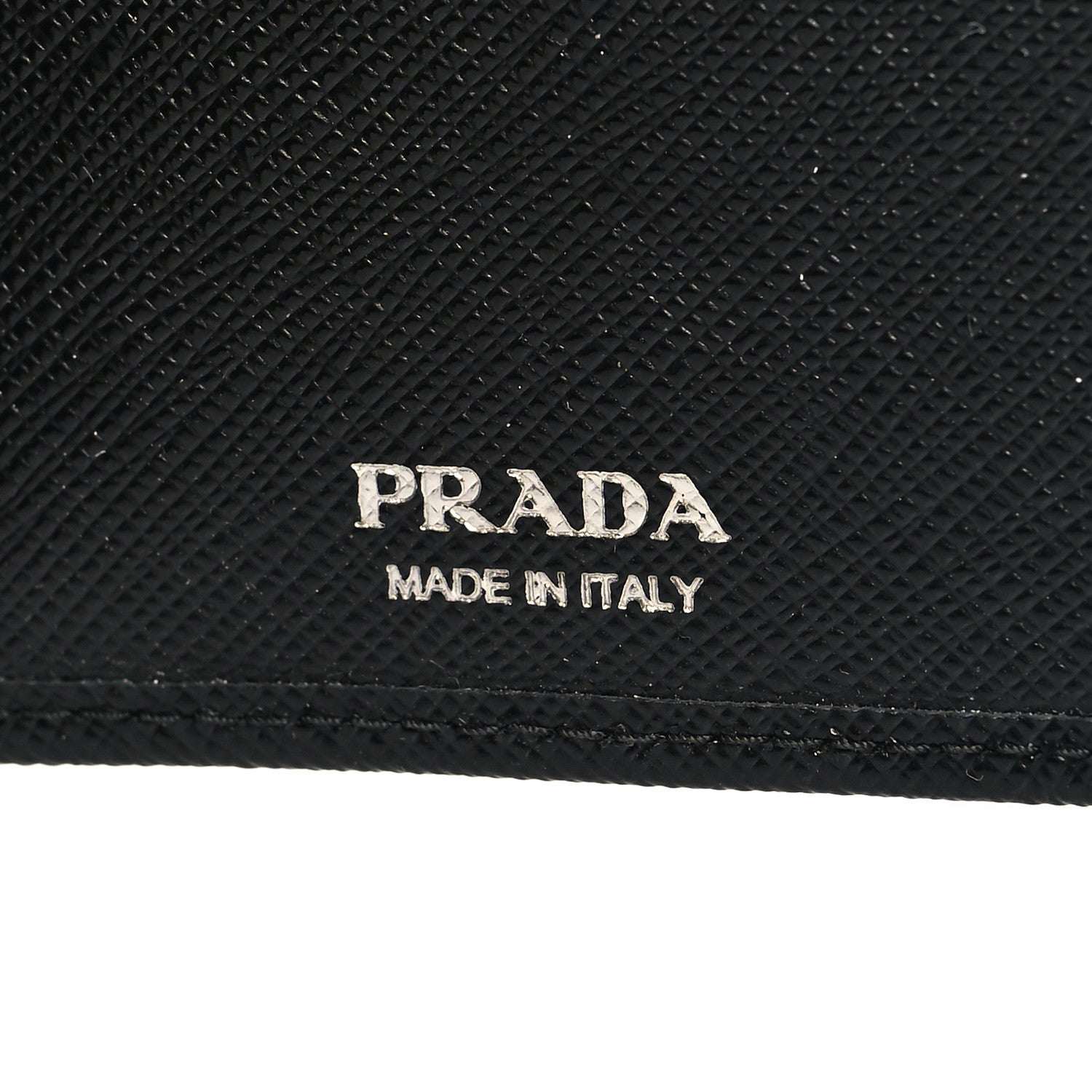Prada Saffiano Metal Large Zip Wallet Black 8 of 9