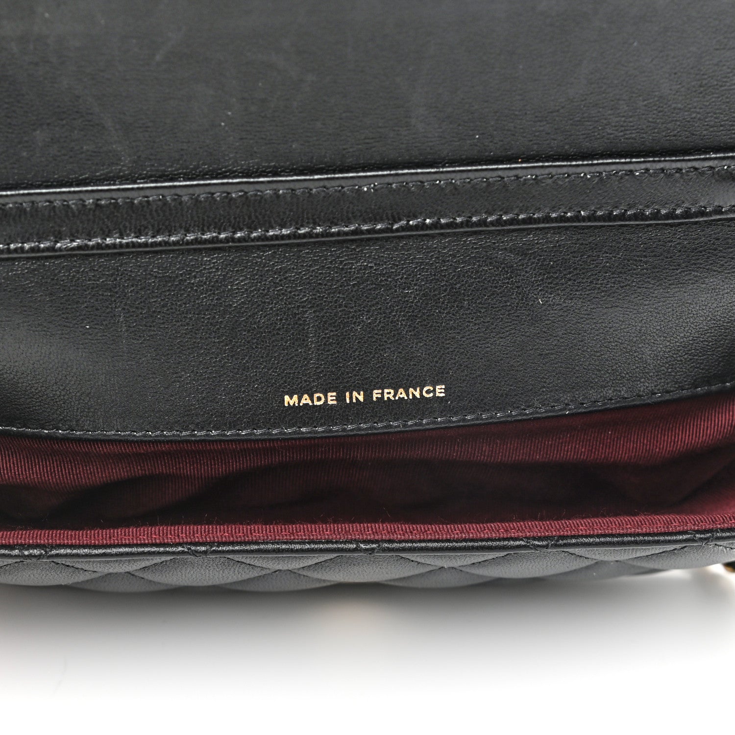 Chanel Lambskin Quilted Glasses Case With Chain Black 5 of 11