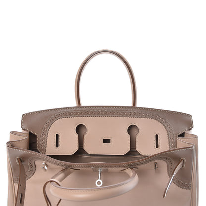 Hermes Swift Ghillies Birkin 35 Argile Etoupe 26 of 38