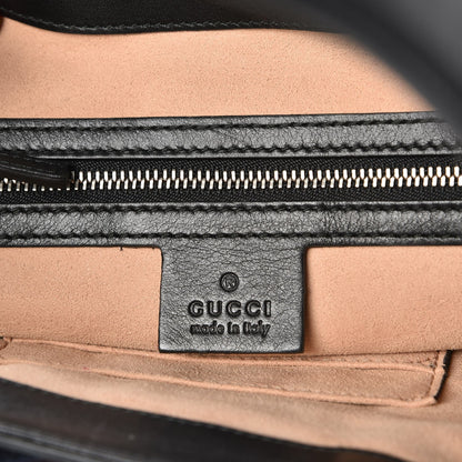 Gucci Calfskin Web Medium Dionysus Hobo Black White 7 of 8