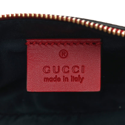 Gucci GG Supreme Monogram Blooms Mini Chain Bag Beige Blue Navy Hibiscus Red 6 of 10