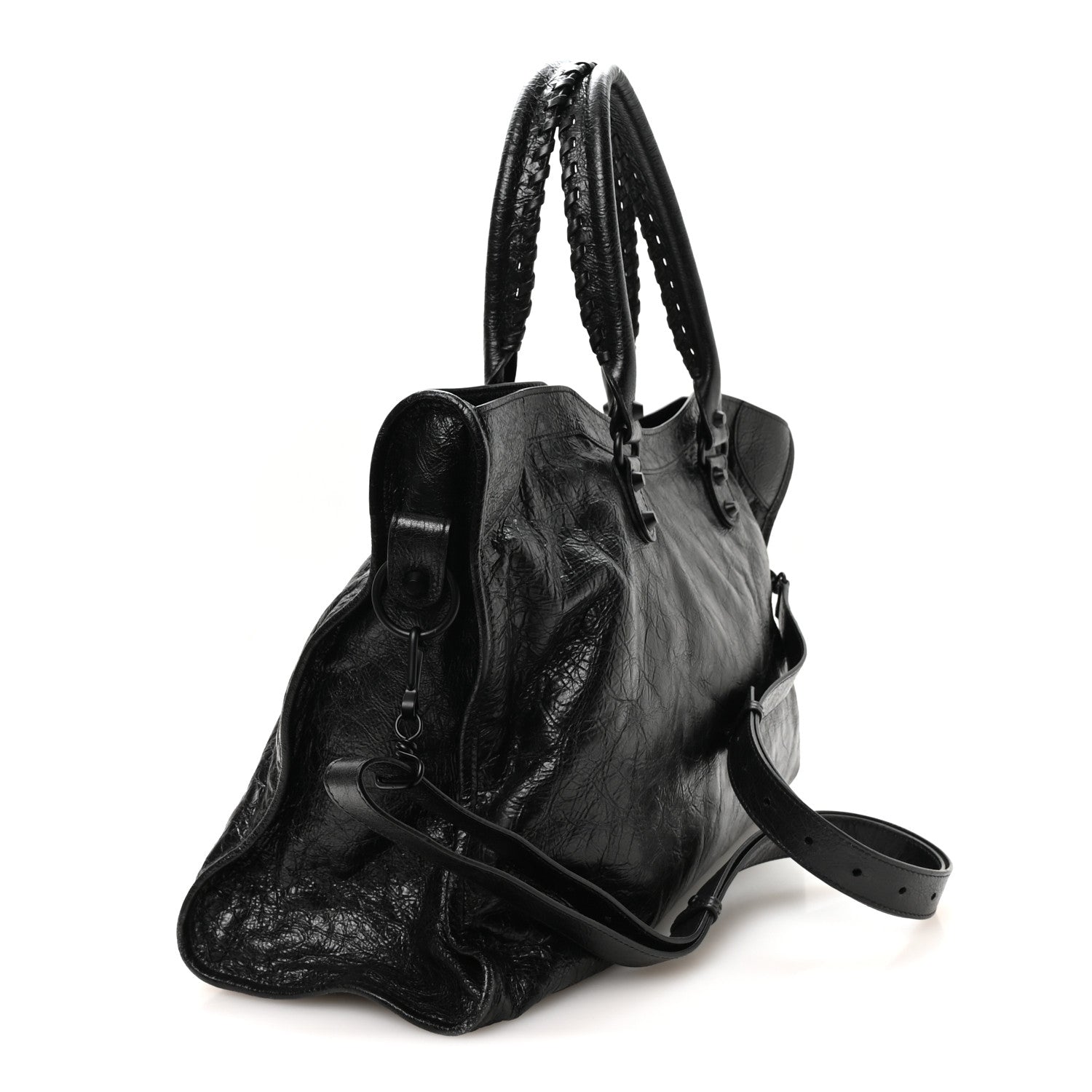Balenciaga Agneau Arena Matte Hardware Large Le City Black 3 of 10