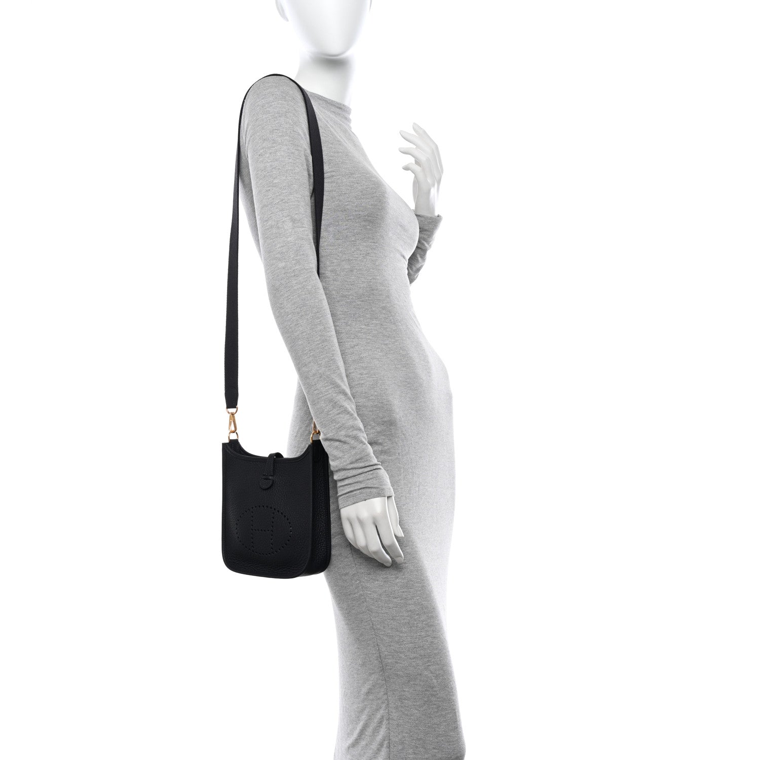 Hermes Taurillon Clemence Evelyne TPM Bleu Nuit 2 of 10