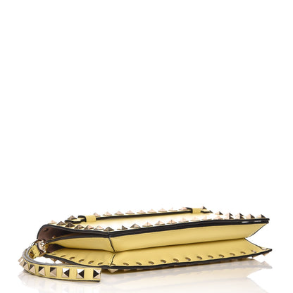 Valentino Garavani Nappa Small Rockstud Wristlet Clutch Light Yellow 4 of 7