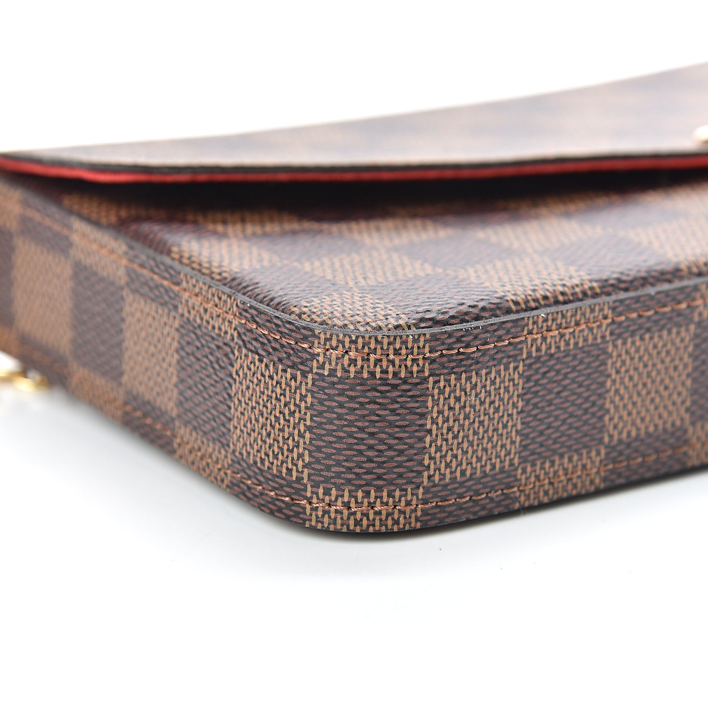 Damier Ebene Pochette Felicie Chain Wallet