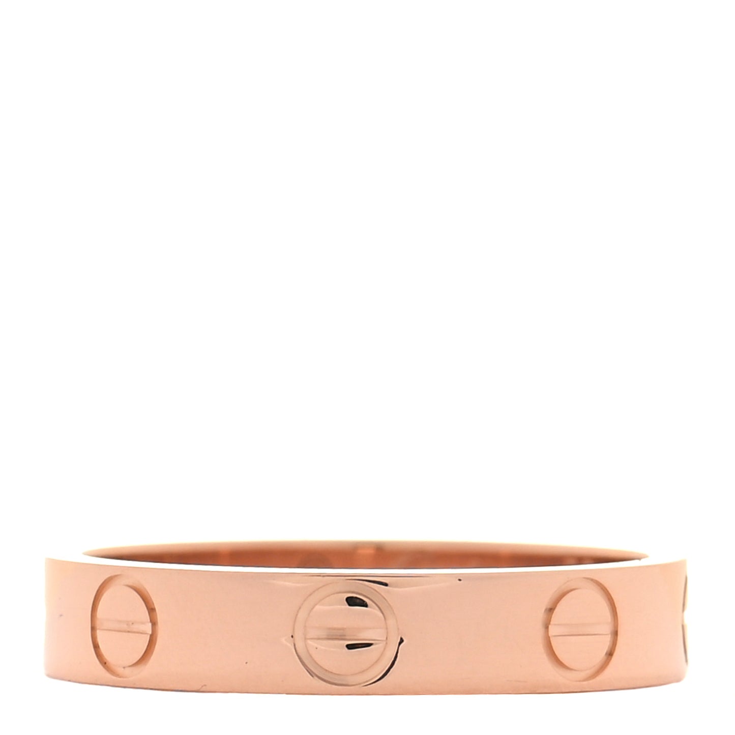 18K Pink Gold 3.5mm LOVE Wedding Band Ring 50 5.25