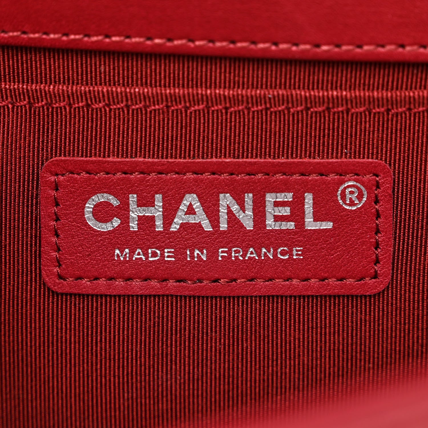 Chanel Lambskin Chevron Quilted Medium Boy Flap Red 6 of 11