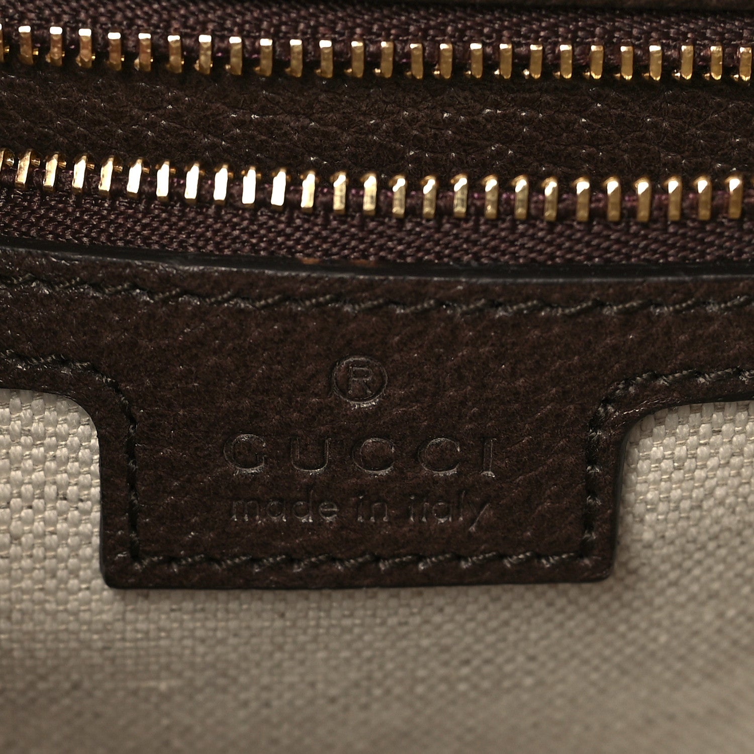 Gucci GG Supreme Monogram Textured Dollar Calfskin Web Studded Mini Ophidia Flap Shoulder Bag Beige Ebony New Acero 5 of 9