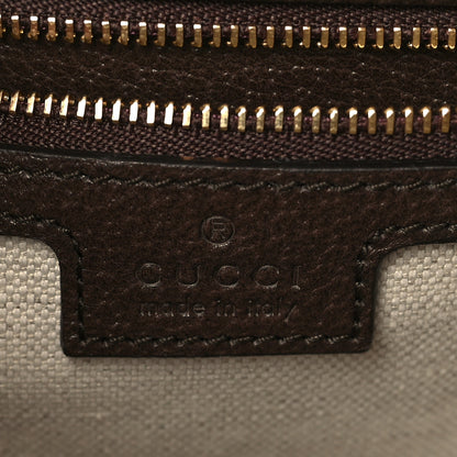 Gucci GG Supreme Monogram Textured Dollar Calfskin Web Studded Mini Ophidia Flap Shoulder Bag Beige Ebony New Acero 5 of 9