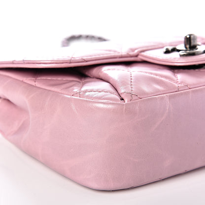 Chanel Glazed Calfskin Quilted Mini Coco Pleats Flap Pink 9 of 10