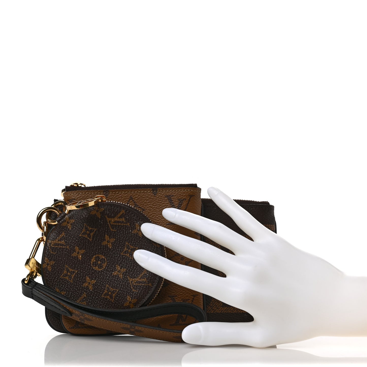 Reverse Monogram Giant Trio Pouch