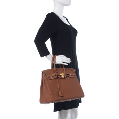 Hermes Togo Birkin 35 Gold 2 of 37
