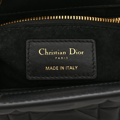 Christian Dior Calfskin Cannage Mini The Lady 95.22 Black 6 of 10