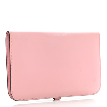 Hermes Swift Dogon Duo Wallet Rose Sakura 4 of 12
