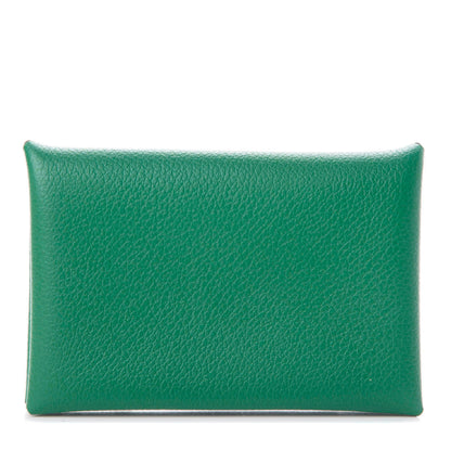 Hermes Evercolor Calvi Card Case Vert Vertigo 1 of 5