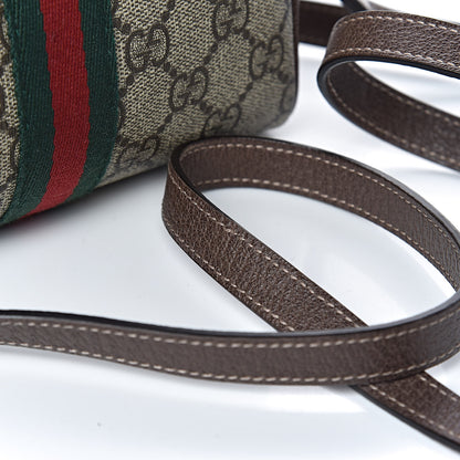 Gucci GG Supreme Monogram Web Mini Ophidia Shoulder Bag Brown 8 of 11
