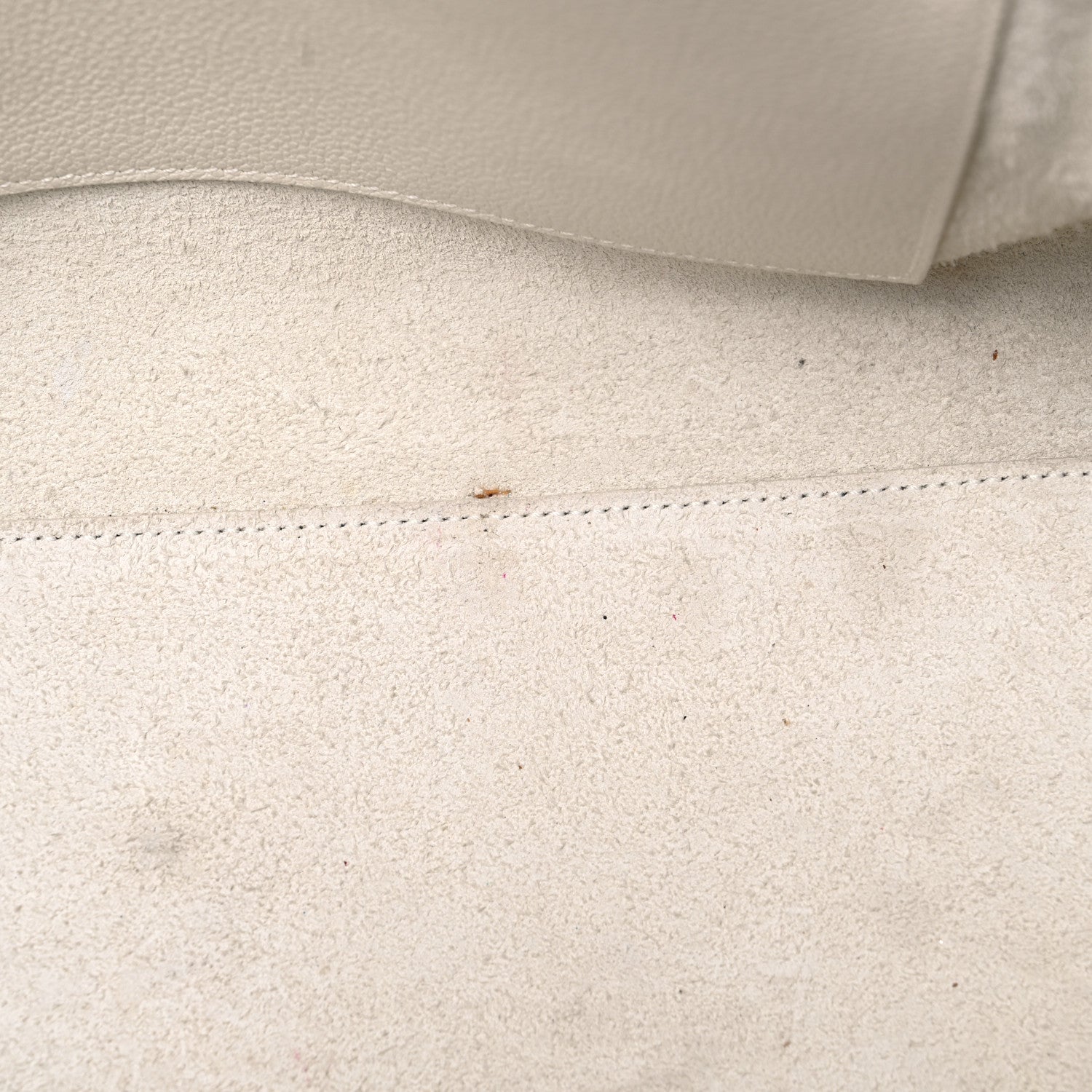 Saint Laurent Grained Calfskin Small Rive Gauche White 15 of 35