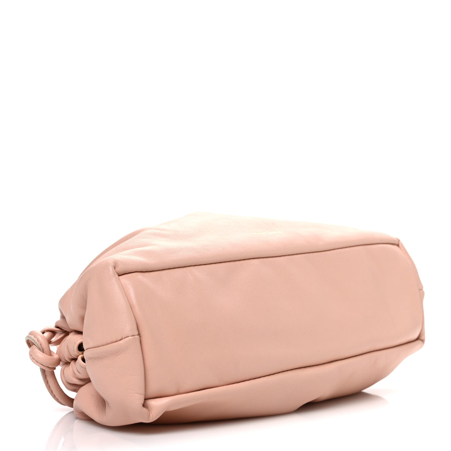 Lambskin Mini Cloud Clutch  Dahlia