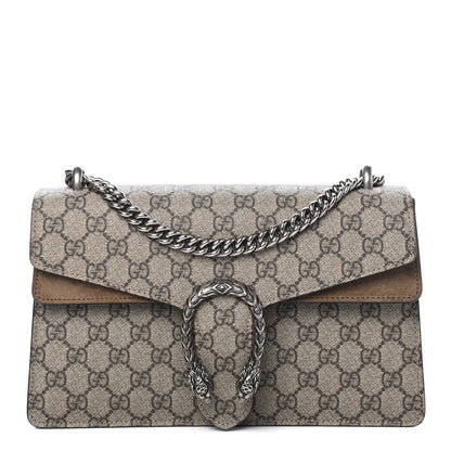 Gucci GG Supreme Monogram Small Dionysus Shoulder Bag Taupe 1 of 4
