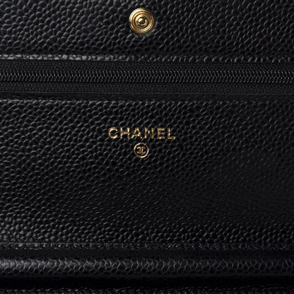 Chanel Caviar Quilted Wallet On Chain WOC Black 8 of 12