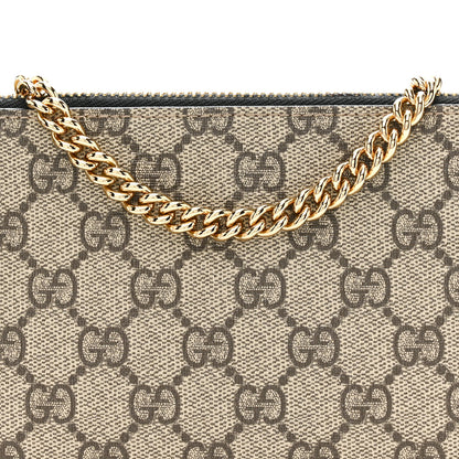 Gucci GG Supreme Monogram Wrist Wallet Black 8 of 10