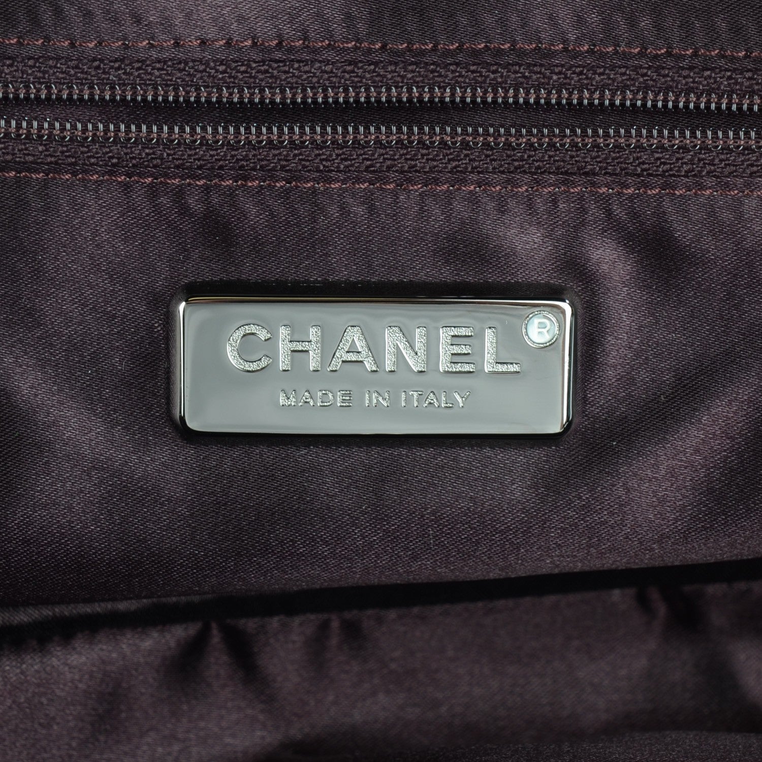 Chanel Lambskin Embroidered Frame Bag Violet Fonce 6 of 8