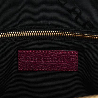 Burberry Heritage Grain Small Orchard Bowling Bag Damson Magenta 6 of 8