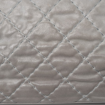 Chanel Iridescent Calfskin Large Just Mademoiselle Grey 16 of 17