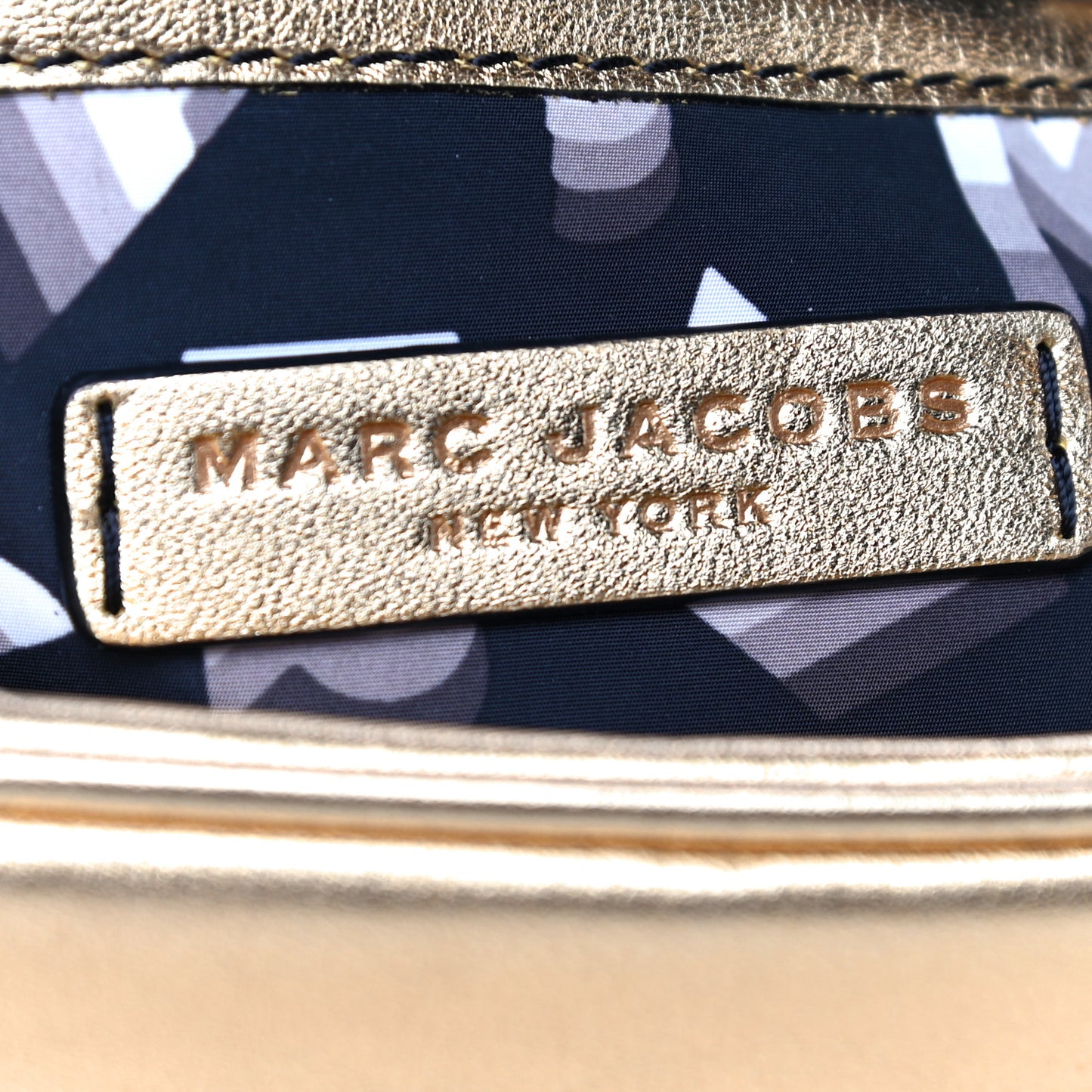 Metallic Calfskin The Flash Crossbody Gold
