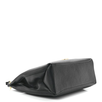 Mulberry Goat Printed Calfskin Small Freya Hobo Black 4 of 10