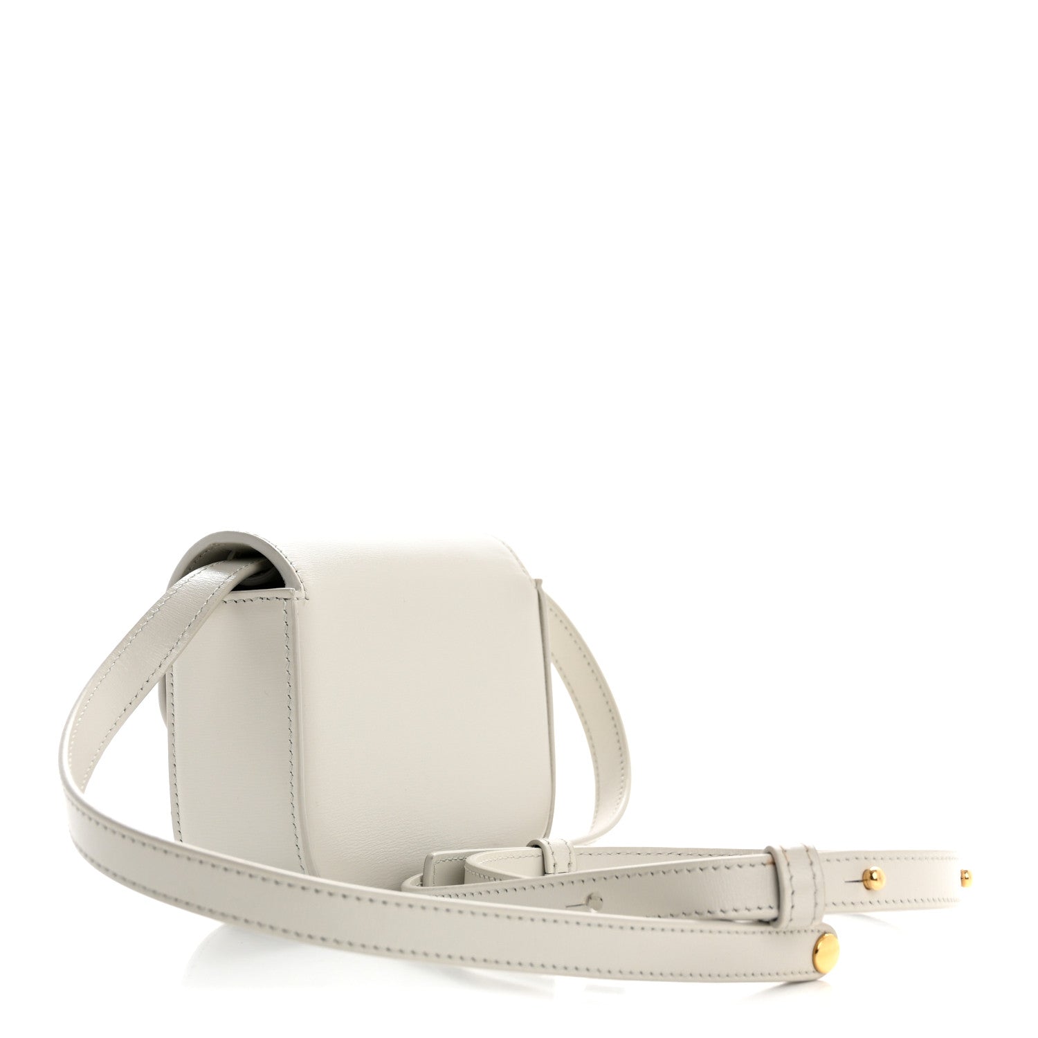 Celine Shiny Calfskin Mini Triomphe Chalk 3 of 14
