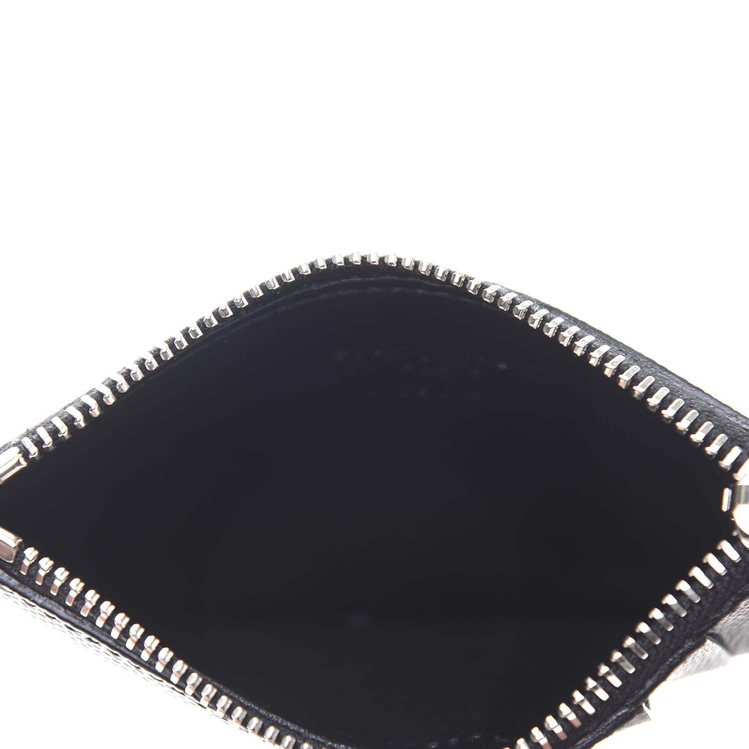 Saint Laurent Grained Calfskin 5 Fragments Zip Pouch Card Holder Black 5 of 8