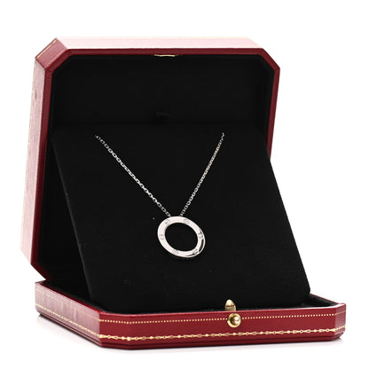 Cartier 18K White Gold LOVE Pendant Necklace 7 of 7