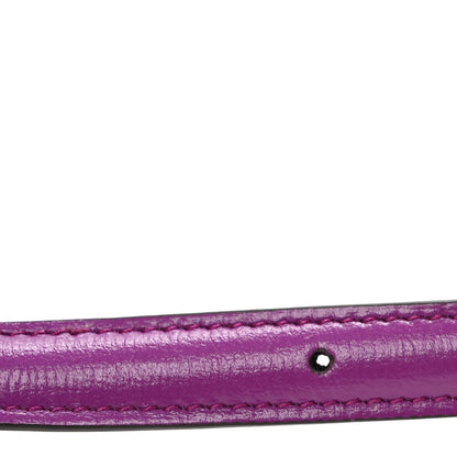 Gucci Efesto Leather Womens Horsebit 15/23mm Belt 75 30 Purple 4 of 5