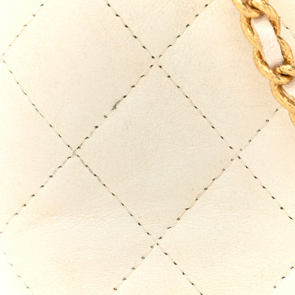 Chanel Lambskin Quilted Small CC Dynasty Vanity Case With Chain White 8 of 19