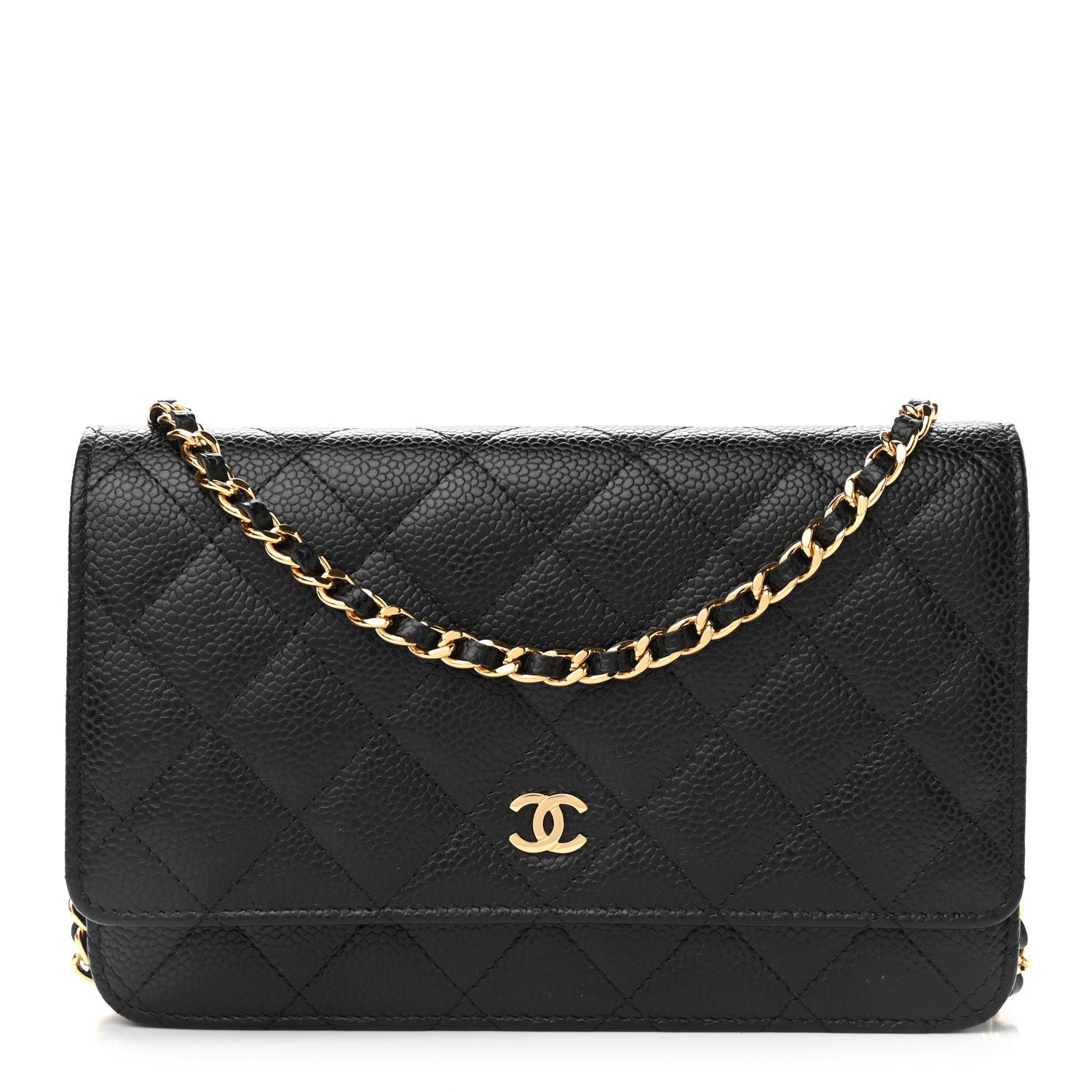 Chanel Caviar Quilted Wallet On Chain WOC Black 1 of 9